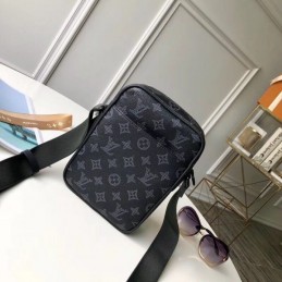 Replica Louis Vuitton Black Monogram Eclipse Danube PM