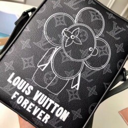 Replica Louis Vuitton Black Monogram Eclipse Danube PM