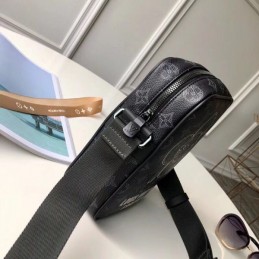 Replica Louis Vuitton Black Monogram Eclipse Danube PM