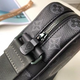 Replica Louis Vuitton Black Monogram Eclipse Danube PM