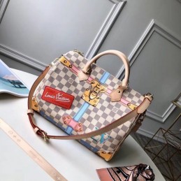 Replica Louis Vuitton White Damier Azur Graphic Speedy 30