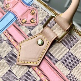 Replica Louis Vuitton White Damier Azur Graphic Speedy 30