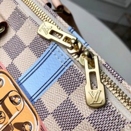 Replica Louis Vuitton White Damier Azur Graphic Speedy 30