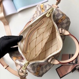 Replica Louis Vuitton White Damier Azur Graphic Speedy 30