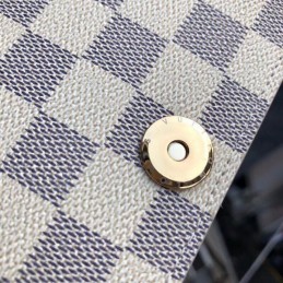 Replica Louis Vuitton White Damier Azur Multicolor Pochette Weekend Trunk