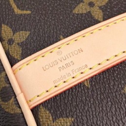 Replica Louis Vuitton Brown Monogram White Graphic Speedy BB - Style 2