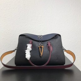 Replica Louis Vuitton Black Multicolor Trim Tuileries Handbag