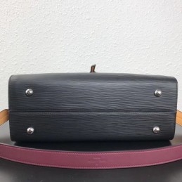 Replica Louis Vuitton Black Multicolor Trim Tuileries Handbag
