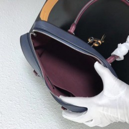 Replica Louis Vuitton Black Multicolor Trim Tuileries Handbag