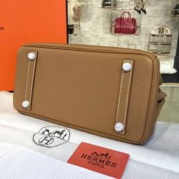Replica Hermes Tan Twilly Handle Birkin 30 Palladium Hardware Bag