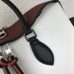 Replica Louis Vuitton White Multicolor Trim Tuileries Handbag