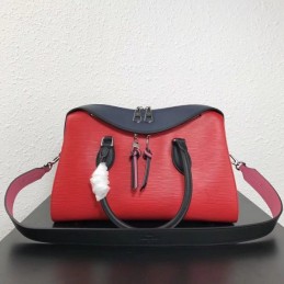 Replica Louis Vuitton Red Black Trim Tuileries Handbag