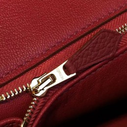 Replica Hermes Burgundy Birkin 35 Gold Hardware Bag