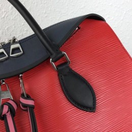 Replica Louis Vuitton Red Black Trim Tuileries Handbag