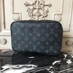 Replica Louis Vuitton Black Monogram Eclipse Toiletry Bag GM