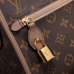 Replica Louis Vuitton Brown Monogram Beige Trim Popincourt PM