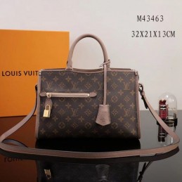Replica Louis Vuitton Brown Monogram Beige Trim Popincourt PM