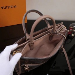 Replica Louis Vuitton Brown Monogram Beige Trim Popincourt PM