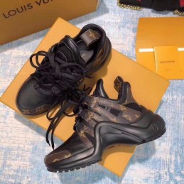 Replica Louis Vuitton Black Brown Archlight Trainers Sneakers