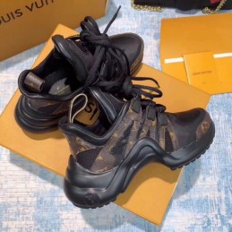 Replica Louis Vuitton Black Brown Archlight Trainers Sneakers