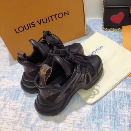 Replica Louis Vuitton Black Brown Archlight Trainers Sneakers