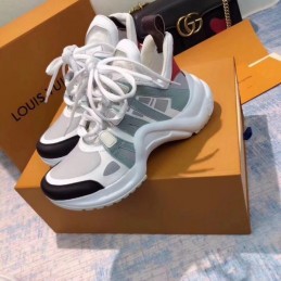 Replica Louis Vuitton White Pastel Archlight Trainers Sneakers