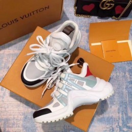Replica Louis Vuitton White Pastel Archlight Trainers Sneakers