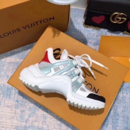 Replica Louis Vuitton White Pastel Archlight Trainers Sneakers