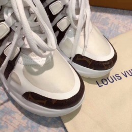 Replica Louis Vuitton White Brown Archlight Trainers Sneakers