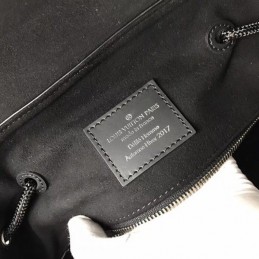 Replica Louis Vuitton Black Leather Christopher Backpack