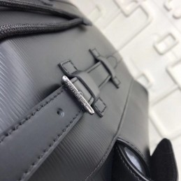 Replica Louis Vuitton Black Leather Christopher Backpack