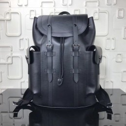 Replica Louis Vuitton Black Leather Christopher Backpack