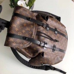 Replica Louis Vuitton Brown Monogram Christopher Backpack - Style 2