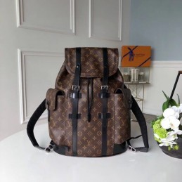 Replica Louis Vuitton Brown Monogram Christopher Backpack - Style 2