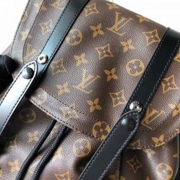 Replica Louis Vuitton Brown Monogram Christopher Backpack - Style 2