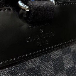 Replica Louis Vuitton Gray Monogram Blue Stripe Christopher Backpack