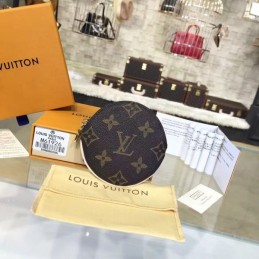Replica Louis Vuitton Brown Monogram Round Coin Purse