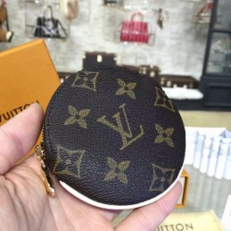 Replica Louis Vuitton Brown Monogram Round Coin Purse
