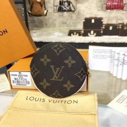 Replica Louis Vuitton Brown Monogram Round Coin Purse