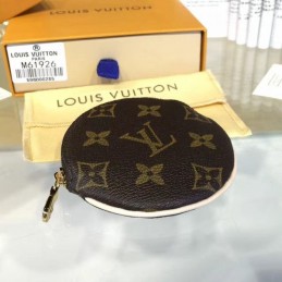Replica Louis Vuitton Brown Monogram Round Coin Purse