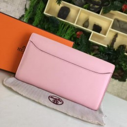 Replica Hermes Pink Constance Long Wallet