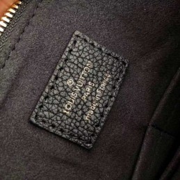 Replica Louis Vuitton Brown Monogram Black Handle Pallas MM