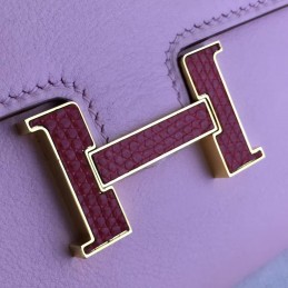Replica Hermes Pink Constance Long Wallet