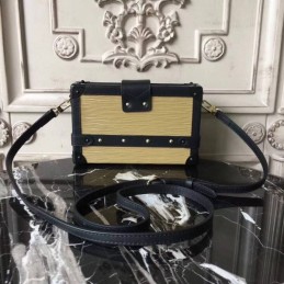 Replica Louis Vuitton Beige Black Graphic Petite Malle