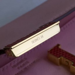 Replica Hermes Pink Constance Long Wallet