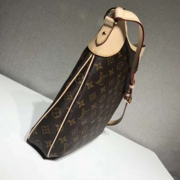 Replica Louis Vuitton Brown Monogram Beige Trim Odeon MM