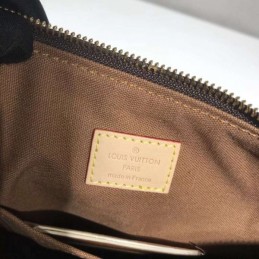 Replica Louis Vuitton Brown Monogram Beige Trim Odeon MM