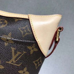 Replica Louis Vuitton Brown Monogram Beige Trim Odeon PM