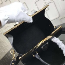 Replica Louis Vuitton Black Textured Speedy Doctor 25