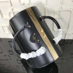 Replica Louis Vuitton Black Textured Speedy Doctor 25